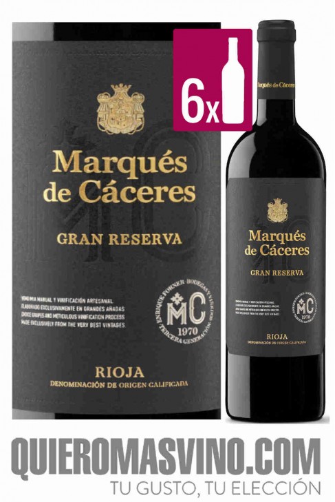 Marqués de Cáceres Gran Reserva CAJA 6 BOTELLAS